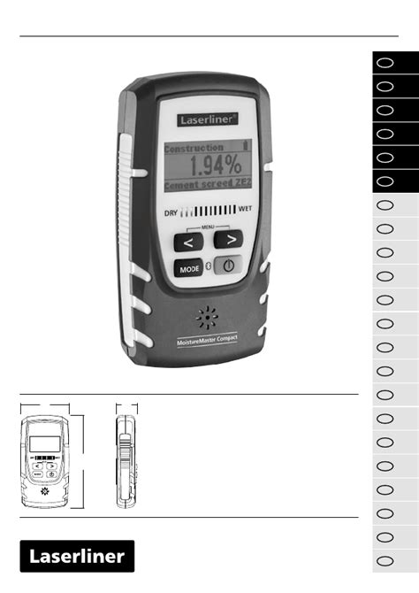 Laserliner MoistureMaster Compact Plus handleiding